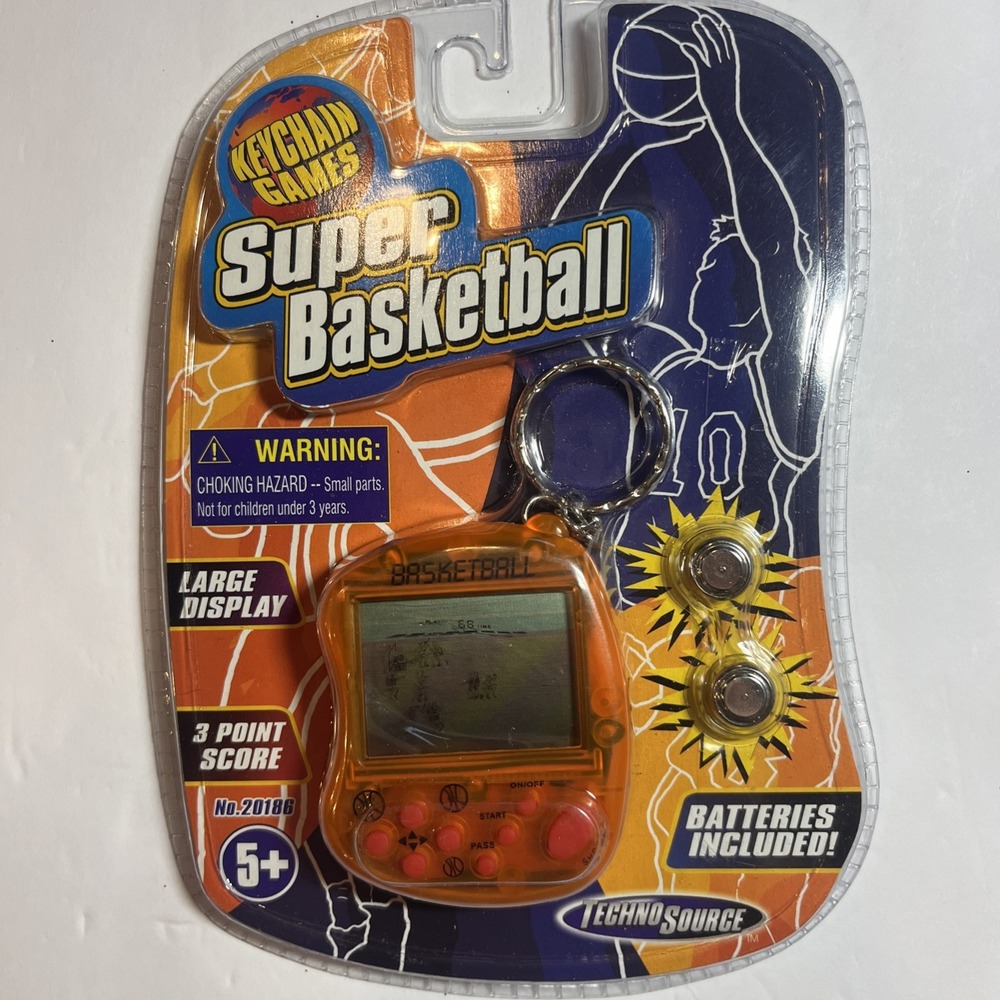 Techno Source Super Baseball Handheld Keychain LCD Video Game NEW Sealed - Picture 1 of 10
